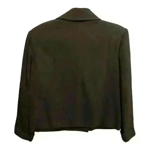 Mixit Women's Vintage Black Cropped Peacoat Jacket Size M - Picture 2 of 5